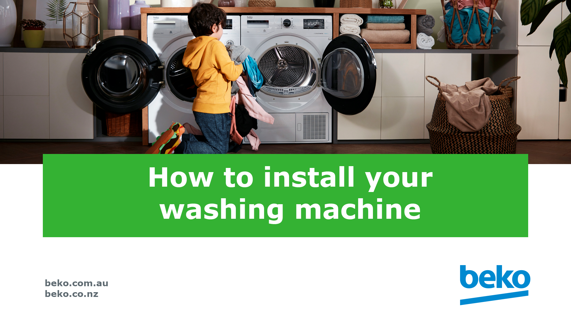 How to Install your Beko Washing Machine